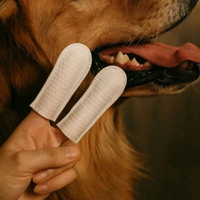Wie verwendet man Zahnpflegetücher für Hunde?